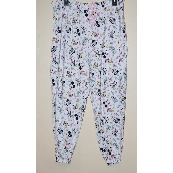 Disney Women's Mickey Minnie Mouse Pajama Lounge Pants  2X  18 20 Donald Daisy - Picture 1 of 7